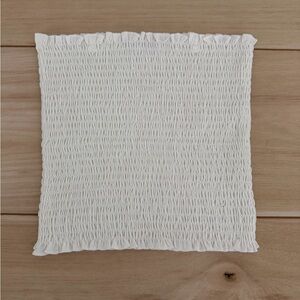 White Smocked Tube Top